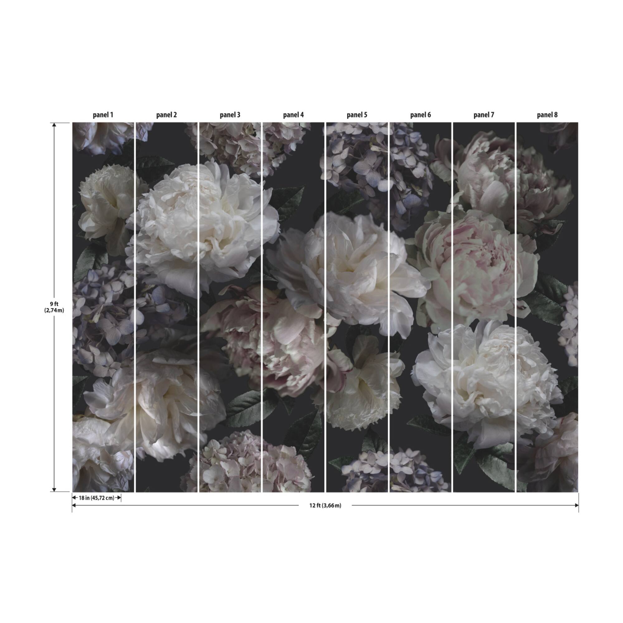 RoomMates Mr. Kate Moonlit Garden Peel & Stick Wallpaper Mural
